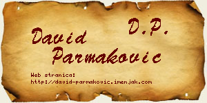 David Parmaković vizit kartica